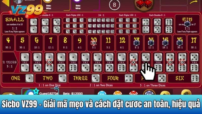 Sicbo VZ99 - Giải mã mẹo và cách đặt cươc an toàn, hiệu quả 1 Sicbo VZ99 - Giải mã mẹo và cách đặt cươc an toàn, hiệu quả